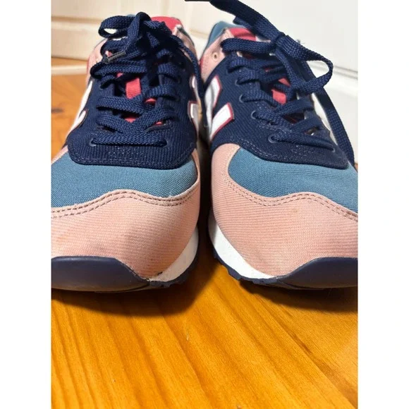 New Balance 574 Mens Casual Lifestyle Shoes Navy Pink Teal White N Logo size 11 - Picture 6 of 11